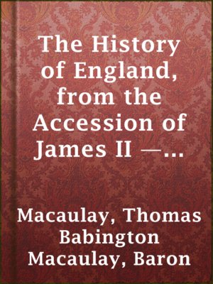 cover image of The History of England, from the Accession of James II — Volume 2